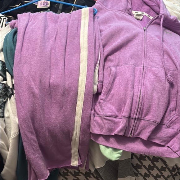 PINK Victoria's Secret Purple Track Pants & Joggers - Picture 2 of 3